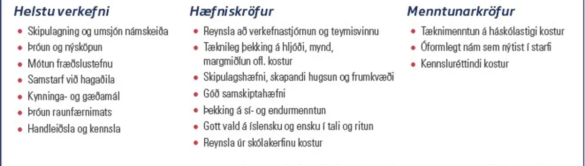Laus staða hjá RAFMENNT